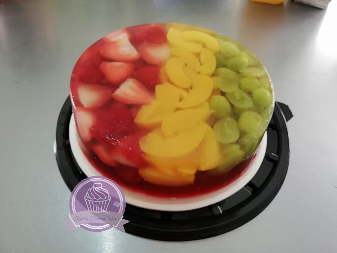 Gelatina decorada para evento