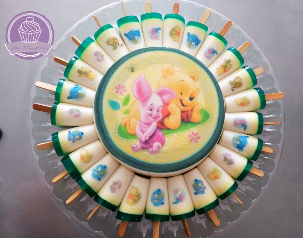 Gelatina artística decorada