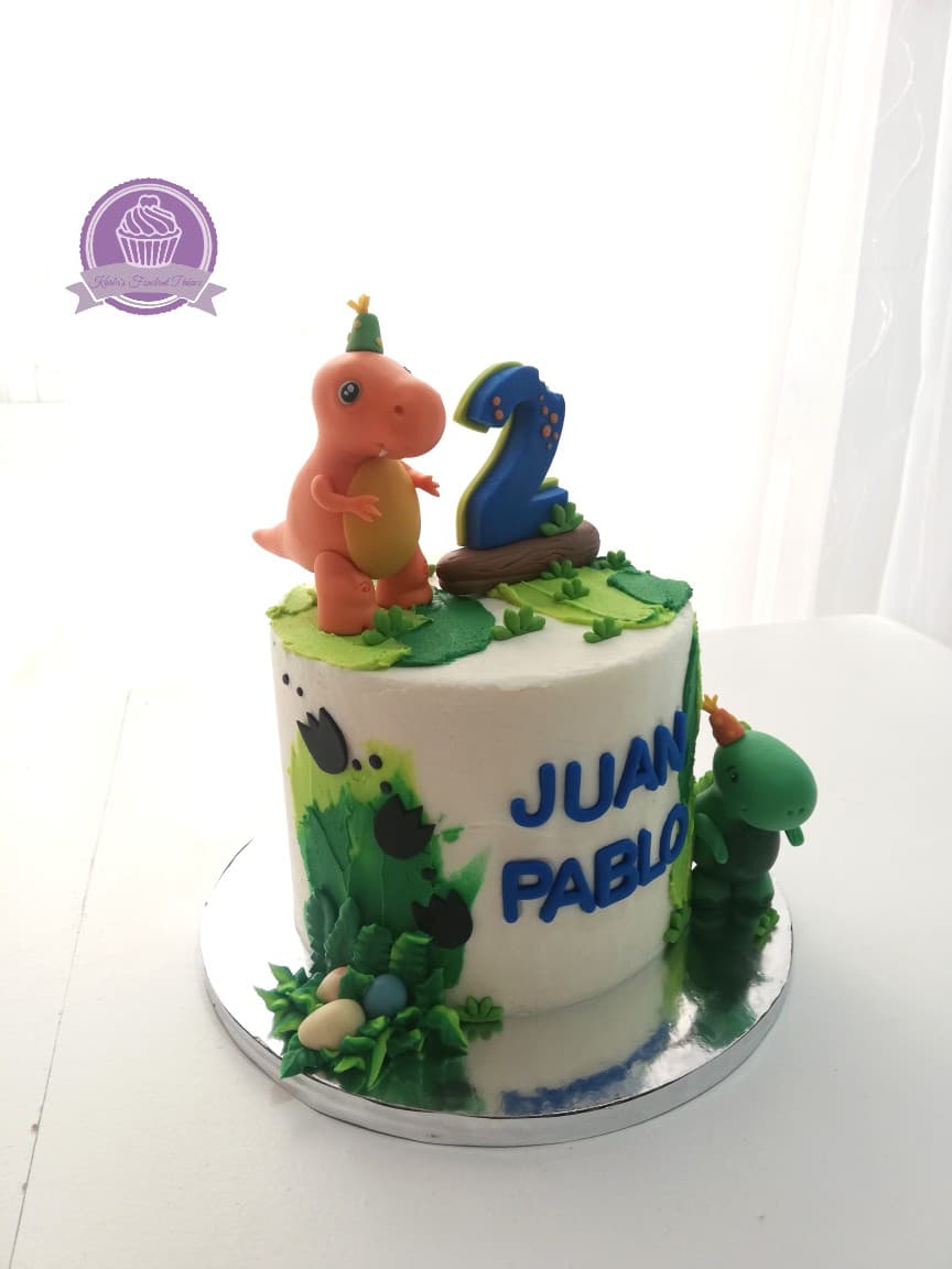 Pastel de fondant para celebración de cumpleaños