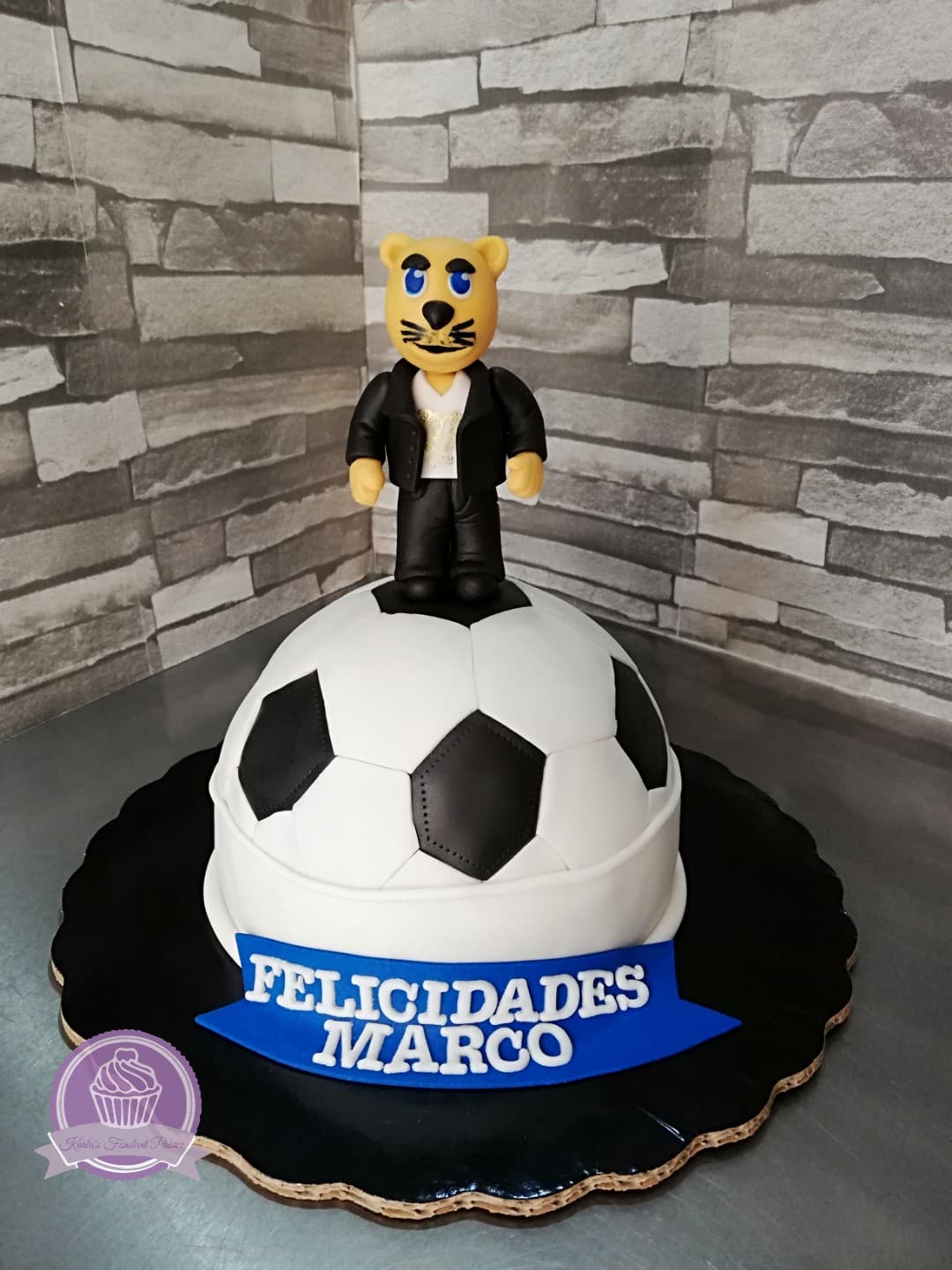 Pastel personalizado de fondant