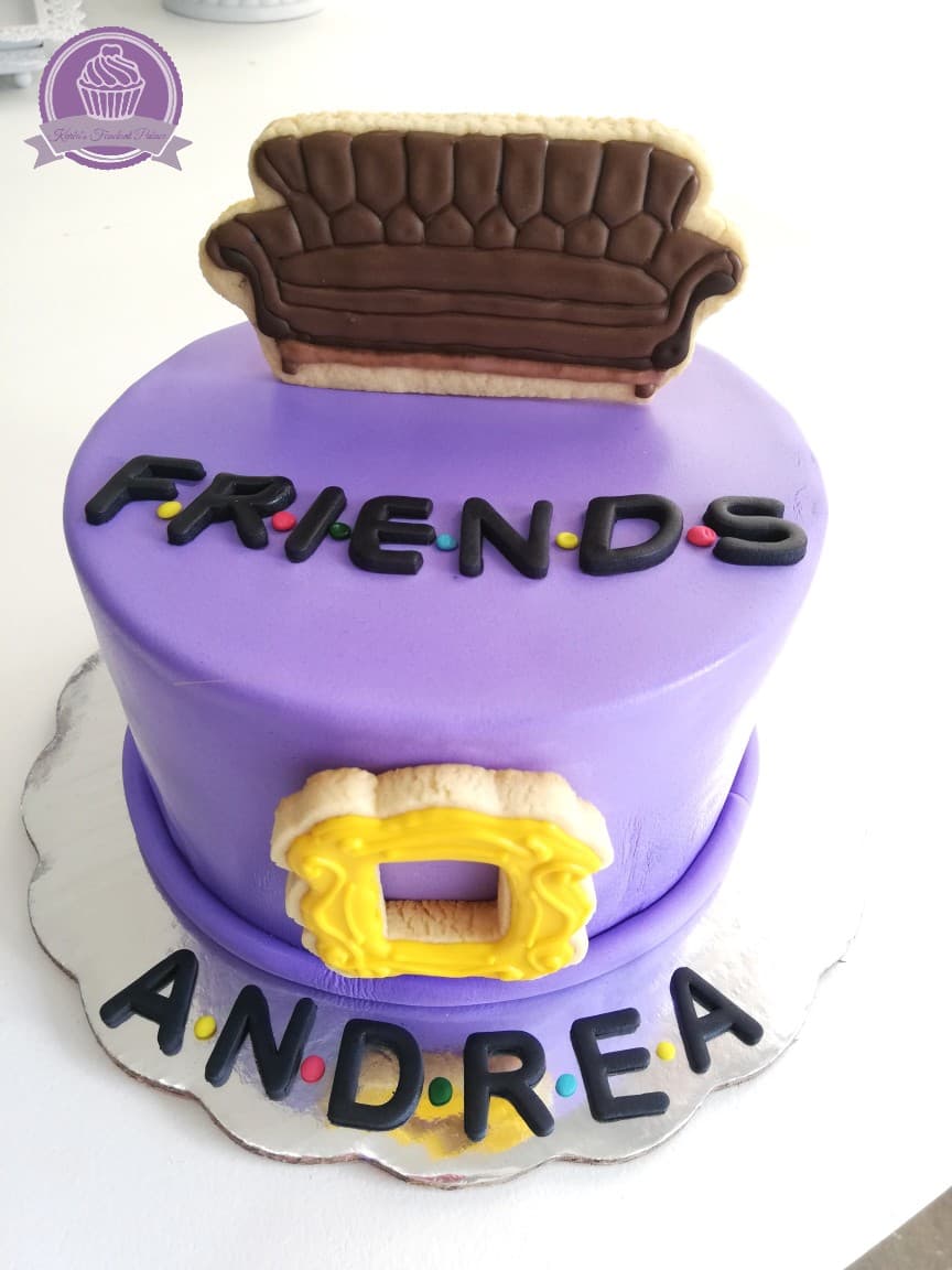 Pastel temático de fondant