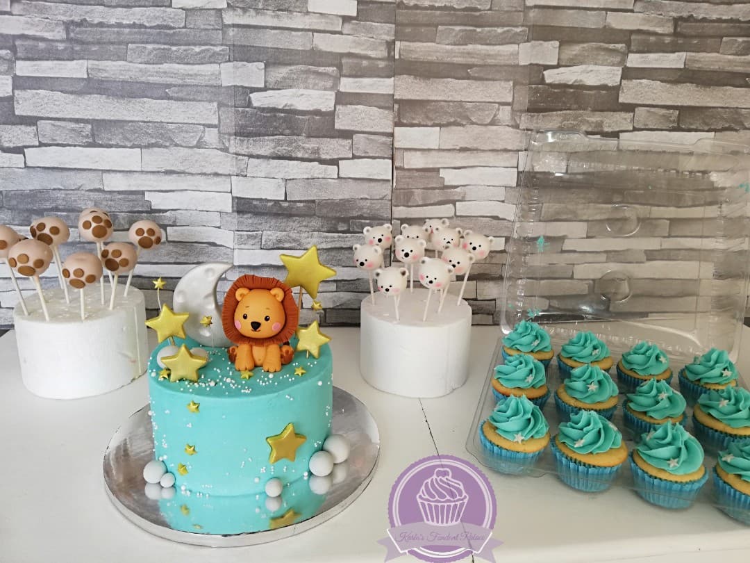 Pastel temático de fondant