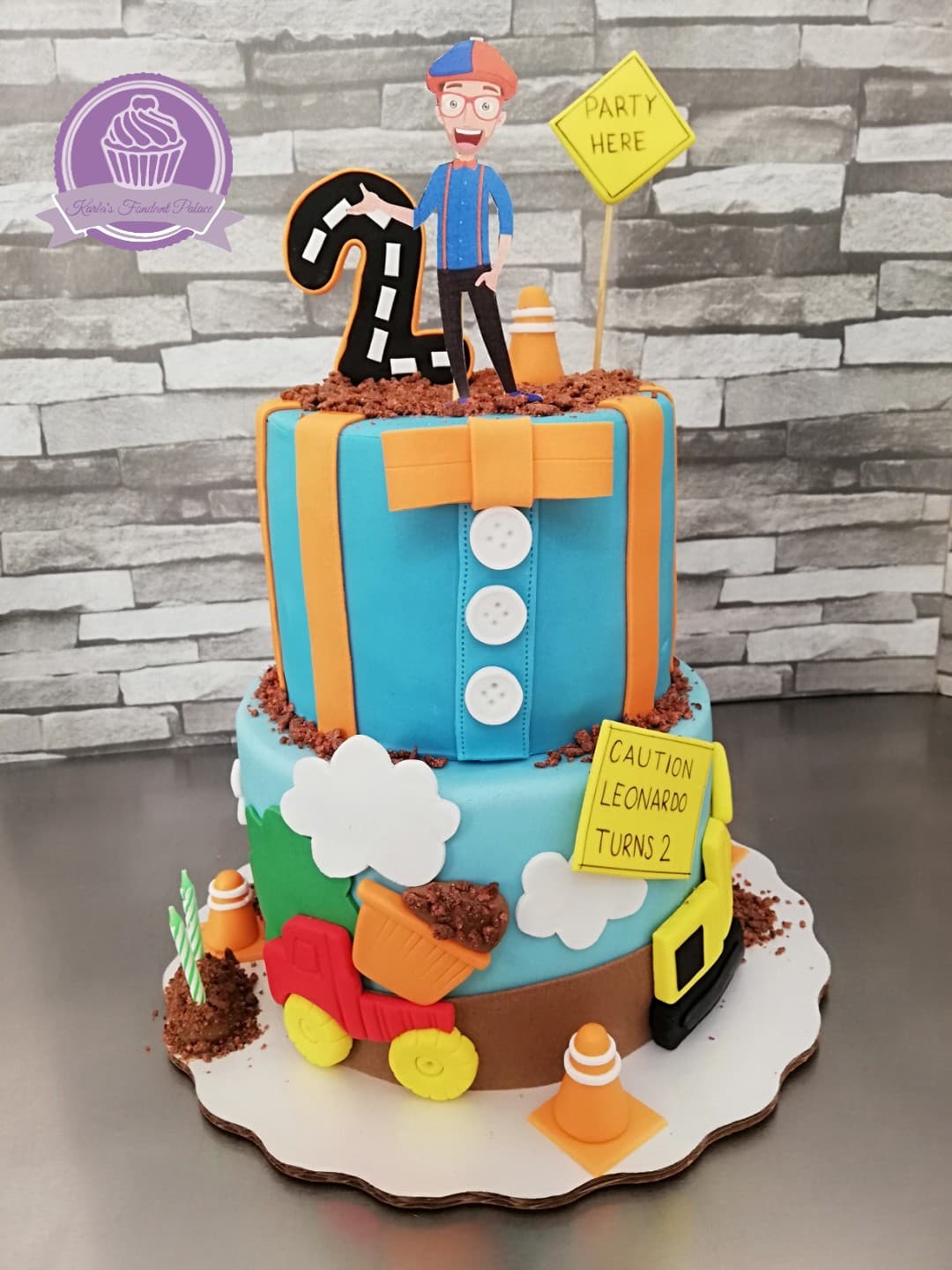 Pastel temático de fondant