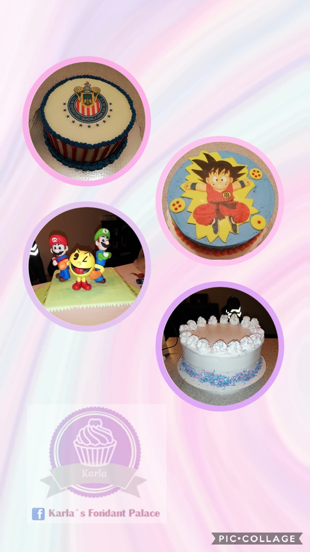 Postre decorado para evento